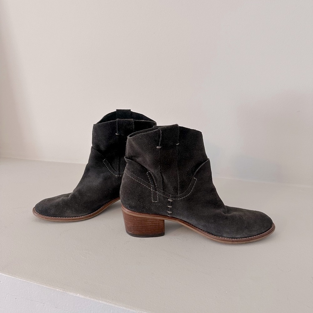 Dolce Vita Grey Suede Ankle Boots